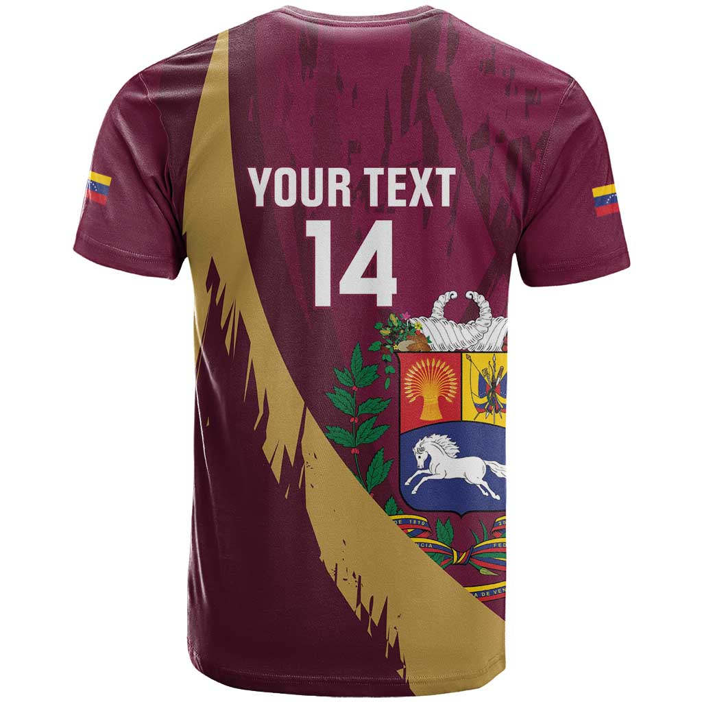 Custom Venezuela Football T Shirt Mano Tengo Fe La Vinotinto