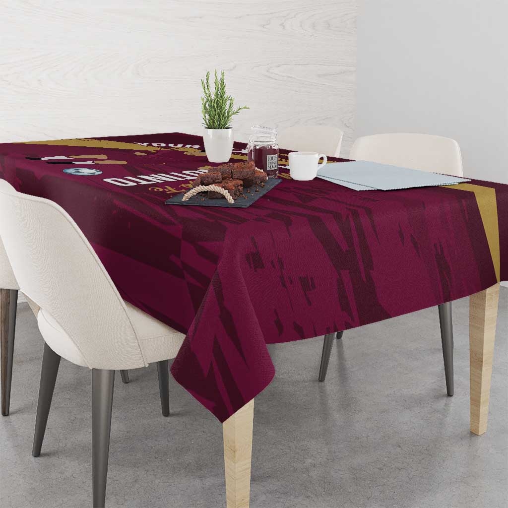 Custom Venezuela Football Tablecloth Mano Tengo Fe La Vinotinto
