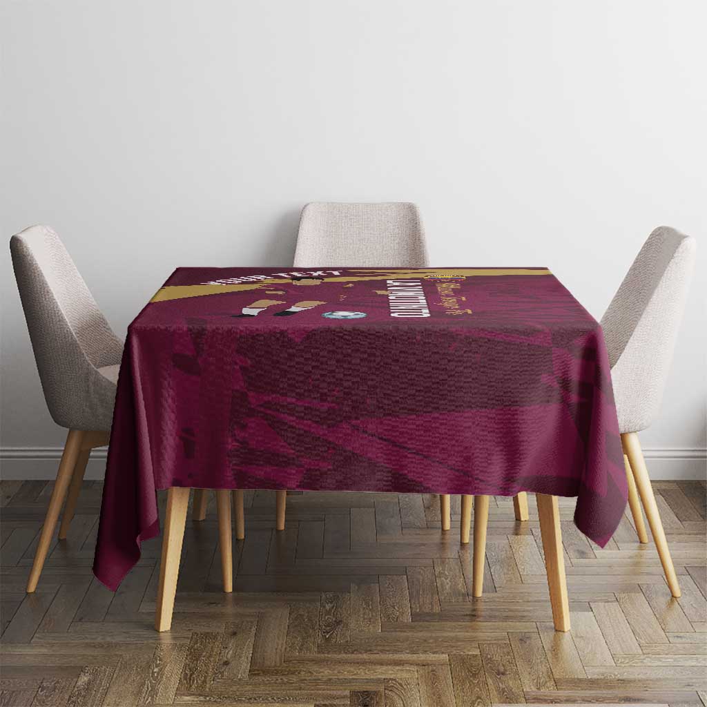 Custom Venezuela Football Tablecloth Mano Tengo Fe La Vinotinto