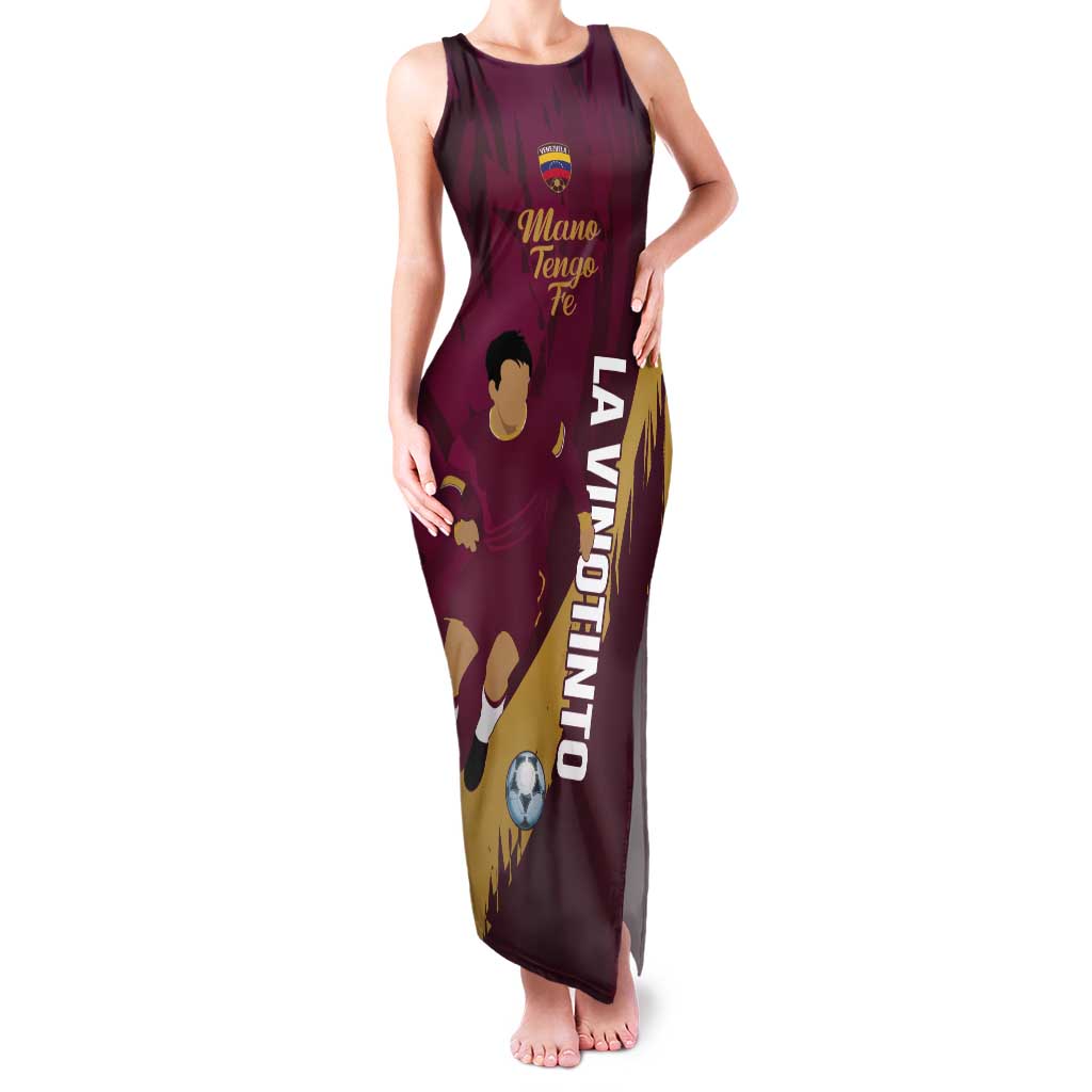 Custom Venezuela Football Tank Maxi Dress Mano Tengo Fe La Vinotinto