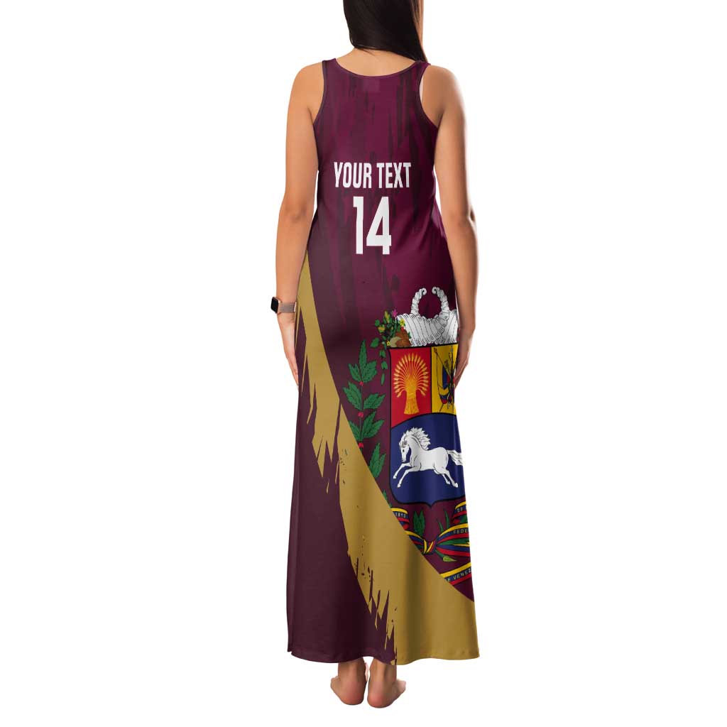 Custom Venezuela Football Tank Maxi Dress Mano Tengo Fe La Vinotinto
