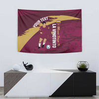 Custom Venezuela Football Tapestry Mano Tengo Fe La Vinotinto