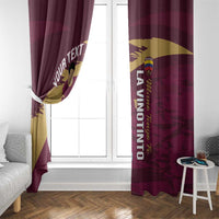Custom Venezuela Football Window Curtain Mano Tengo Fe La Vinotinto