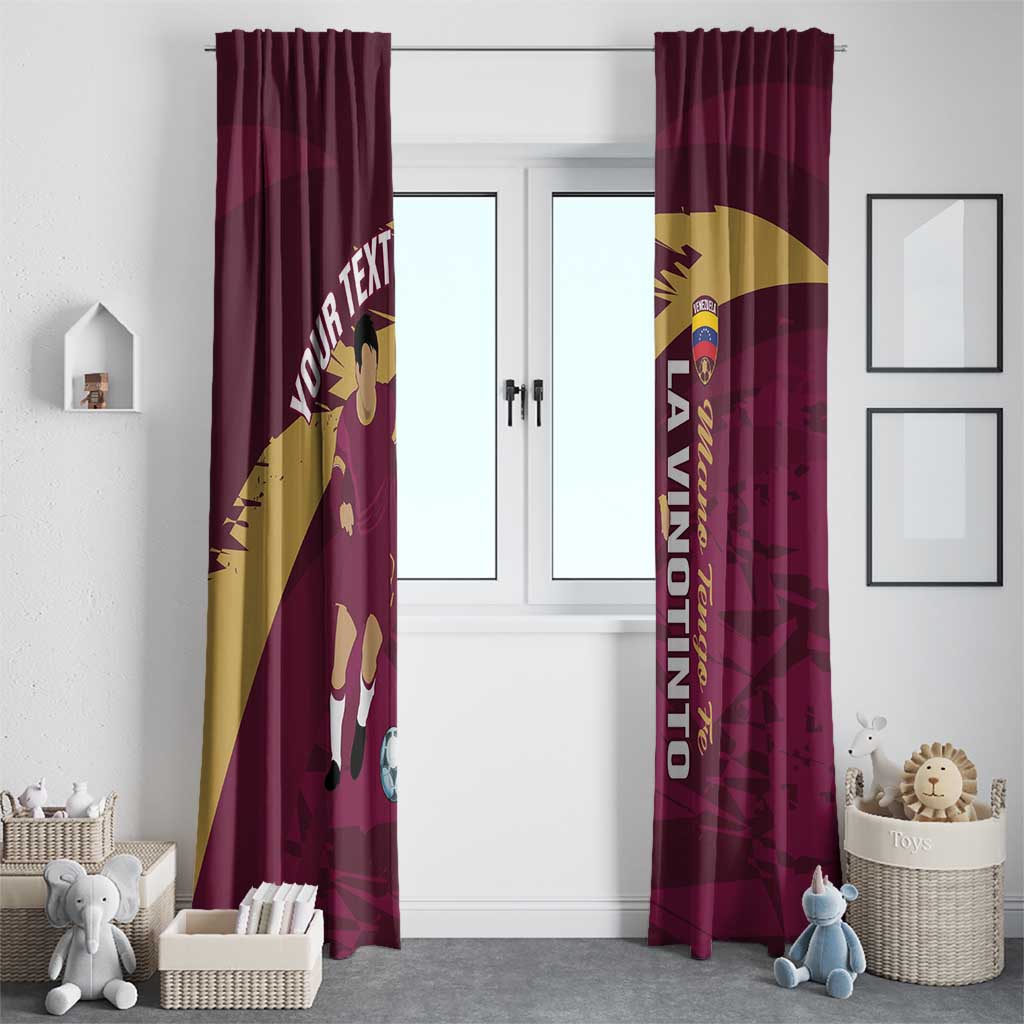 Custom Venezuela Football Window Curtain Mano Tengo Fe La Vinotinto