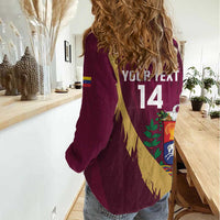 Custom Venezuela Football Women Casual Shirt Mano Tengo Fe La Vinotinto