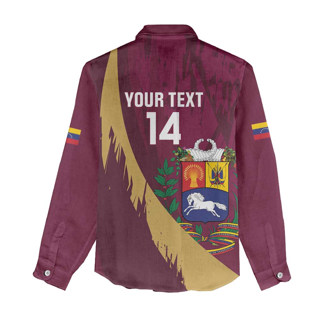 Custom Venezuela Football Women Casual Shirt Mano Tengo Fe La Vinotinto