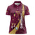 Custom Venezuela Football Women Polo Shirt Mano Tengo Fe La Vinotinto