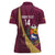 Custom Venezuela Football Women Polo Shirt Mano Tengo Fe La Vinotinto