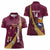 Custom Venezuela Football Women Polo Shirt Mano Tengo Fe La Vinotinto