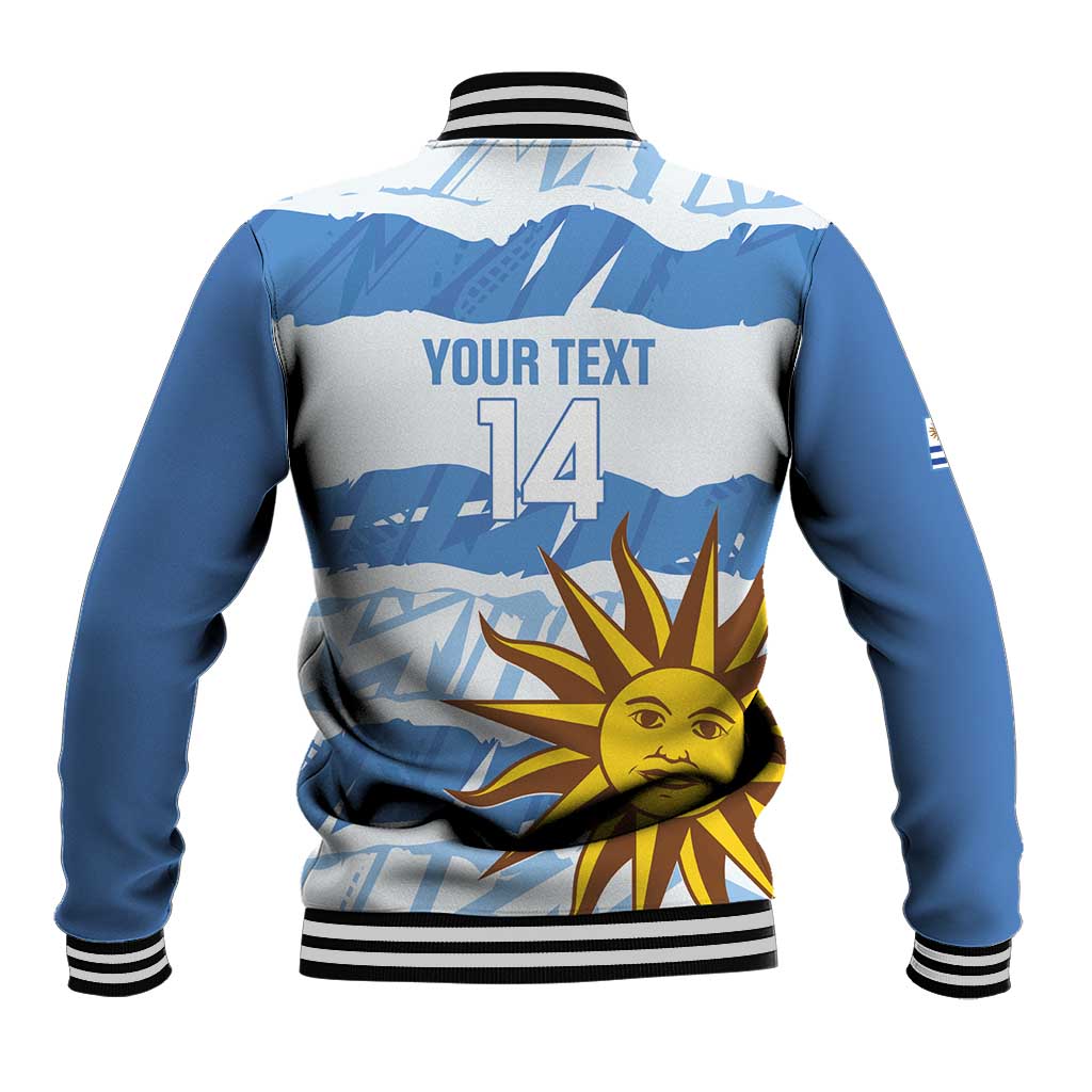 Custom Uruguay Football Baseball Jacket Vamo La Celeste