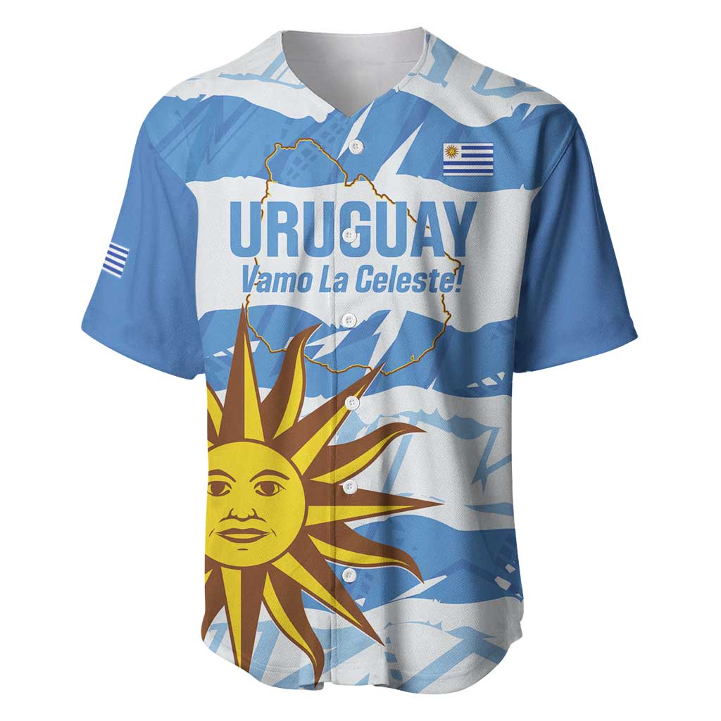 Custom Uruguay Football Baseball Jersey Vamo La Celeste