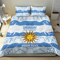 Custom Uruguay Football Bedding Set Vamo La Celeste