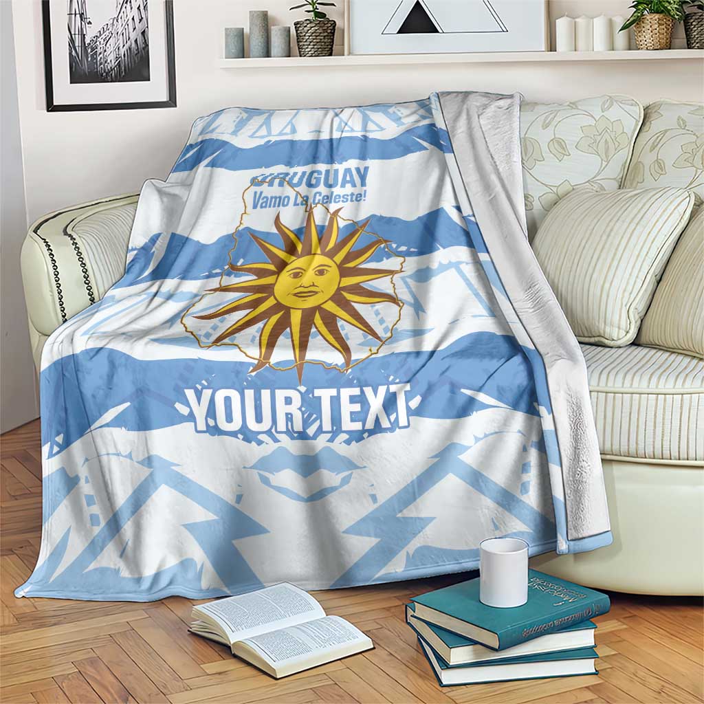 Custom Uruguay Football Blanket Vamo La Celeste