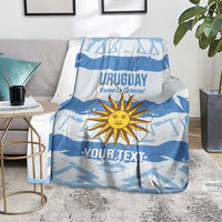 Custom Uruguay Football Blanket Vamo La Celeste