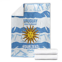 Custom Uruguay Football Blanket Vamo La Celeste