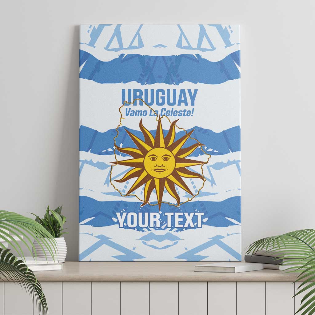 Custom Uruguay Football Canvas Wall Art Vamo La Celeste