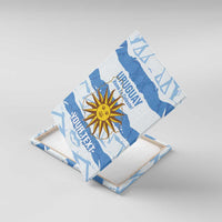 Custom Uruguay Football Canvas Wall Art Vamo La Celeste