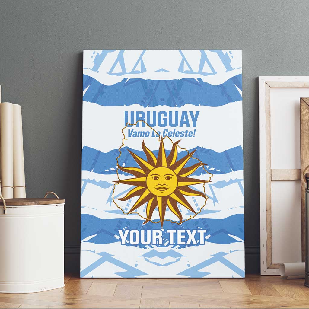 Custom Uruguay Football Canvas Wall Art Vamo La Celeste