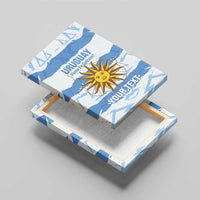 Custom Uruguay Football Canvas Wall Art Vamo La Celeste