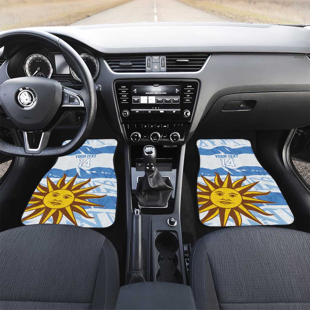 Custom Uruguay Football Car Mats Vamo La Celeste