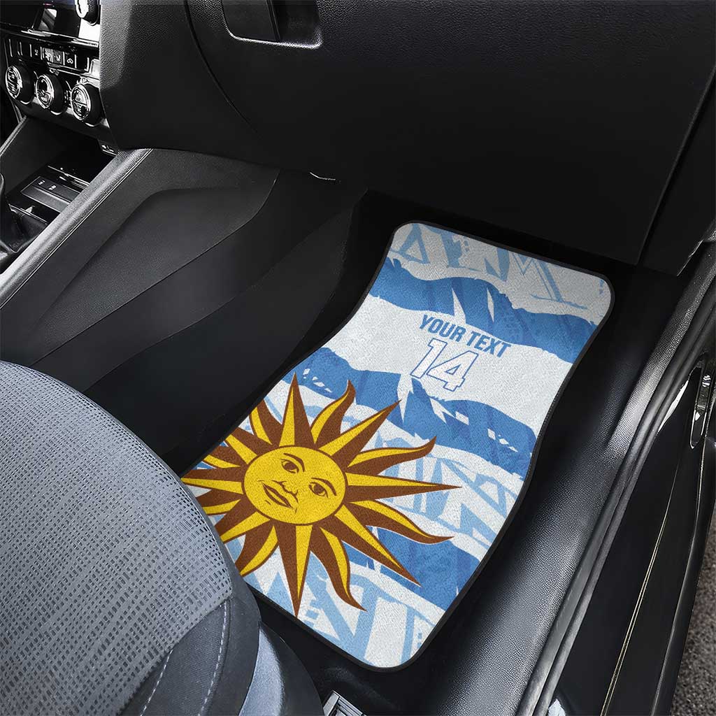 Custom Uruguay Football Car Mats Vamo La Celeste