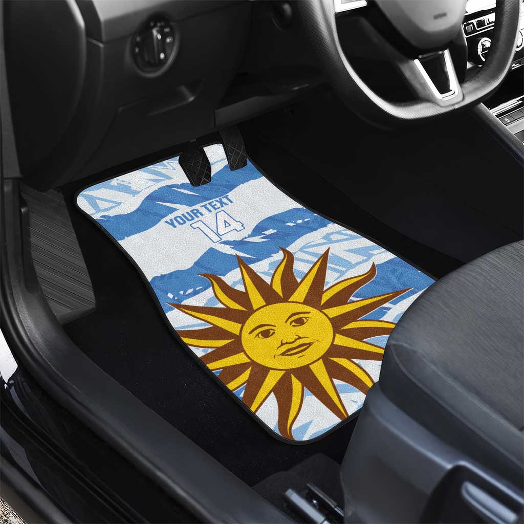 Custom Uruguay Football Car Mats Vamo La Celeste
