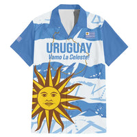 Custom Uruguay Football Family Matching Mermaid Dress and Hawaiian Shirt Vamo La Celeste