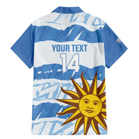 Custom Uruguay Football Family Matching Mermaid Dress and Hawaiian Shirt Vamo La Celeste