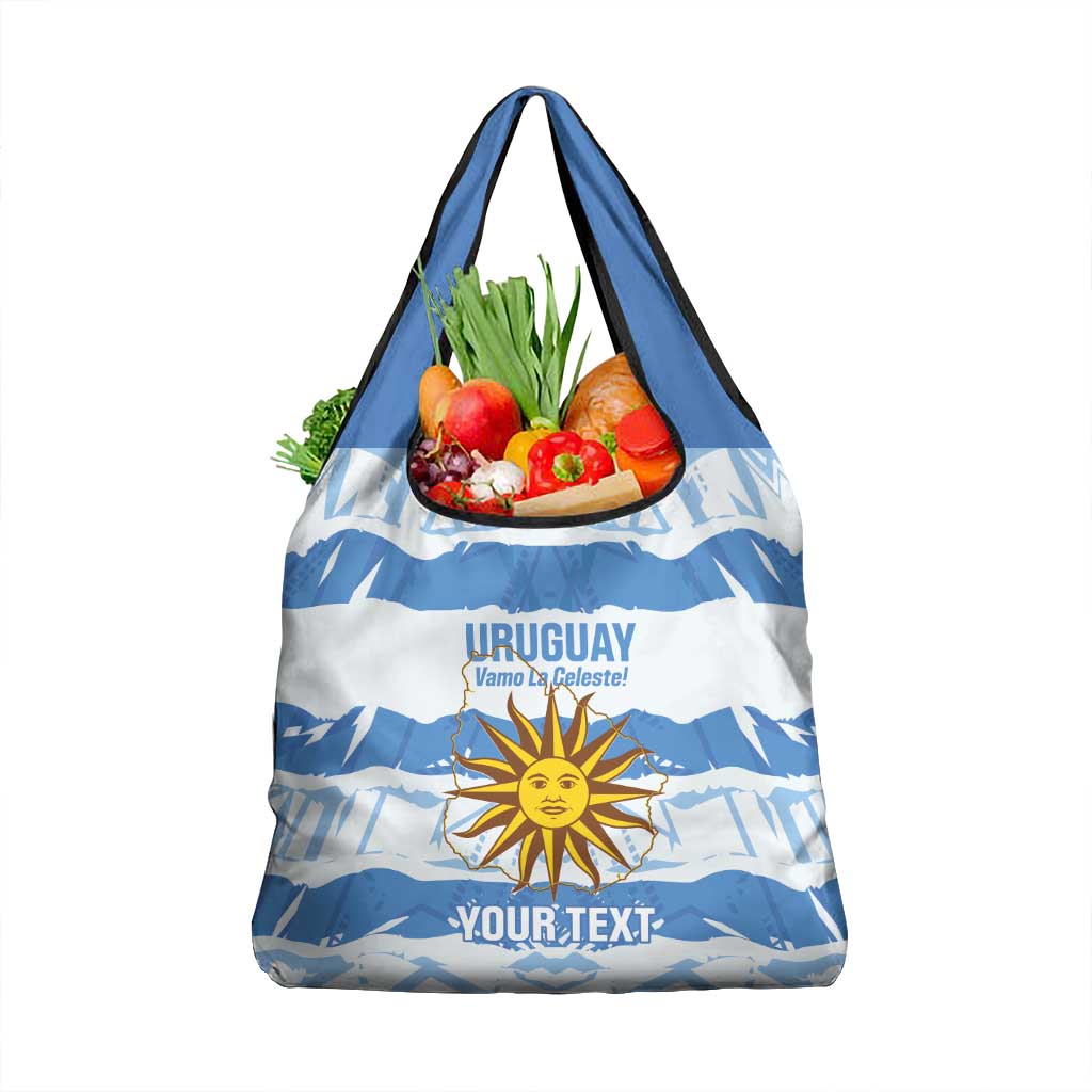 Custom Uruguay Football Grocery Bag Vamo La Celeste