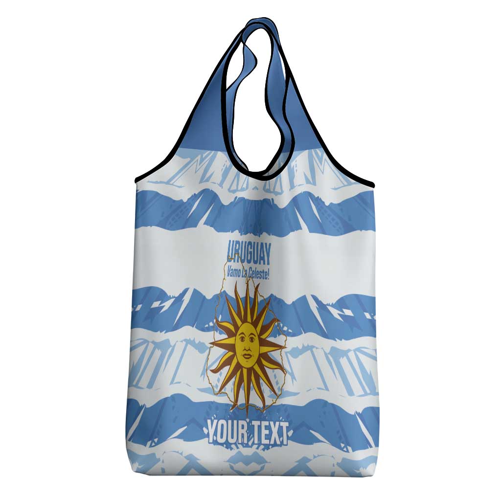 Custom Uruguay Football Grocery Bag Vamo La Celeste