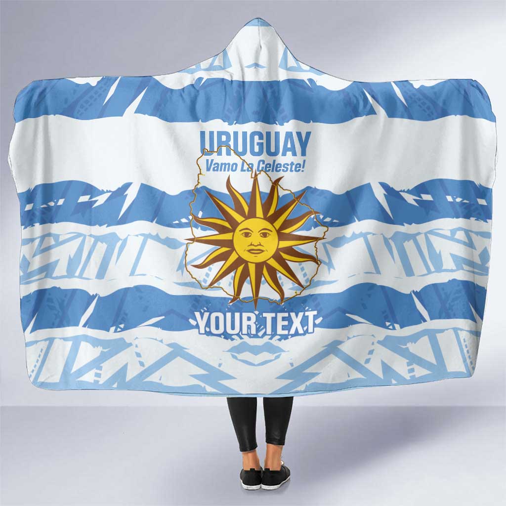 Custom Uruguay Football Hooded Blanket Vamo La Celeste