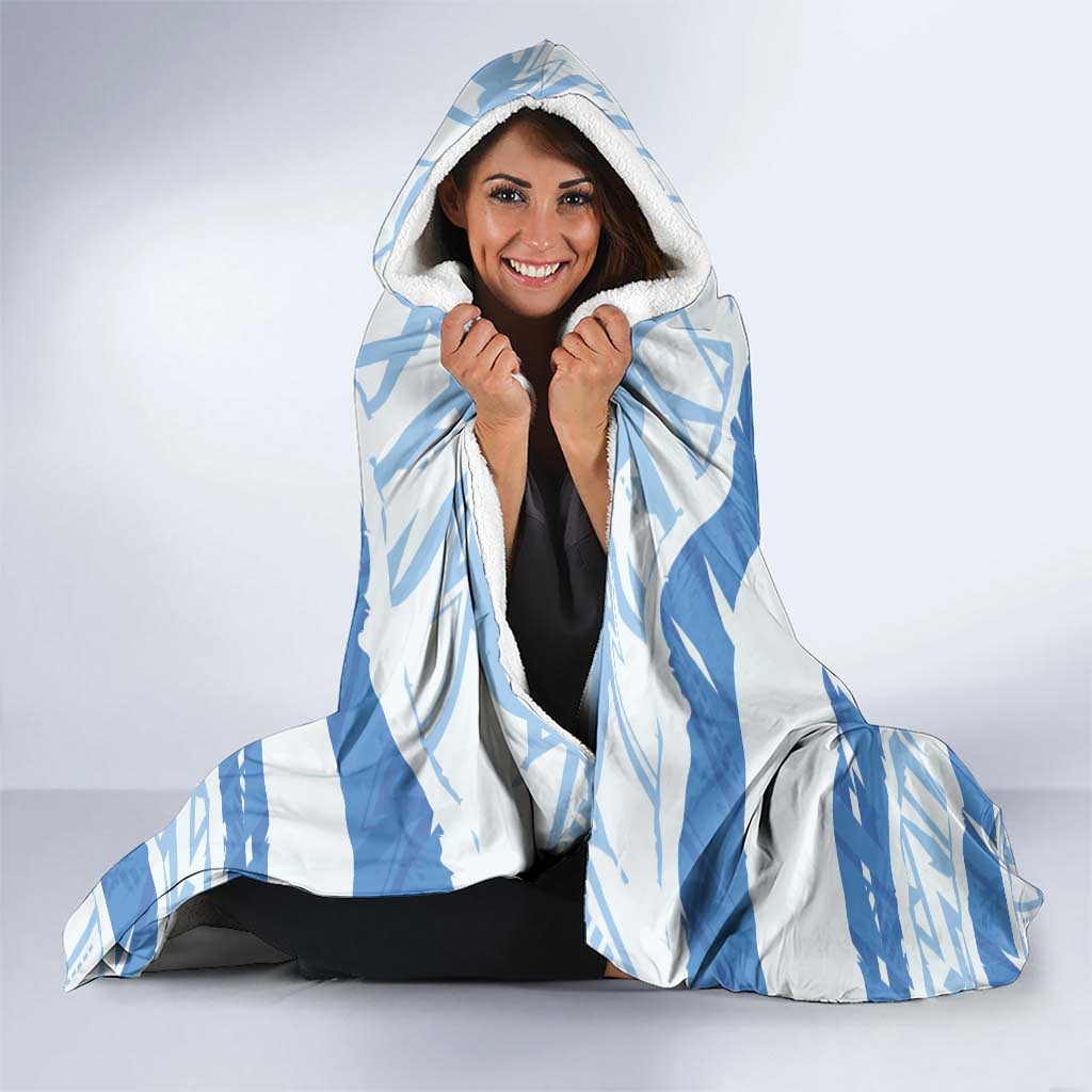 Custom Uruguay Football Hooded Blanket Vamo La Celeste