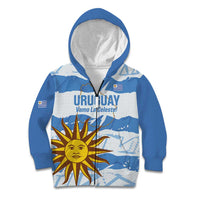 Custom Uruguay Football Kid Hoodie Vamo La Celeste