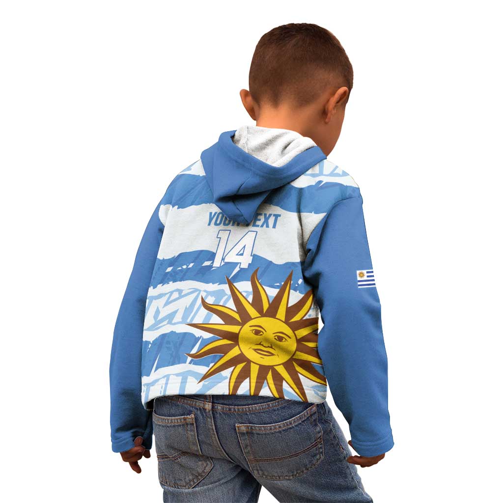 Custom Uruguay Football Kid Hoodie Vamo La Celeste