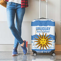 Custom Uruguay Football Luggage Cover Vamo La Celeste