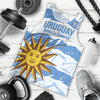 Custom Uruguay Football Men Tank Top Vamo La Celeste