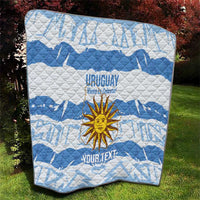 Custom Uruguay Football Quilt Vamo La Celeste