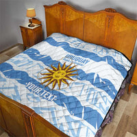 Custom Uruguay Football Quilt Vamo La Celeste