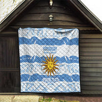 Custom Uruguay Football Quilt Vamo La Celeste