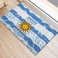 Custom Uruguay Football Rubber Doormat Vamo La Celeste