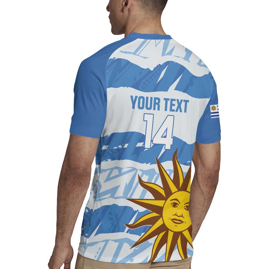 Custom Uruguay Football Rugby Jersey Vamo La Celeste