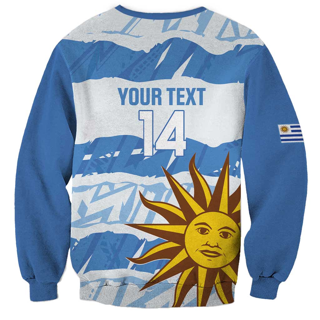 Custom Uruguay Football Sweatshirt Vamo La Celeste