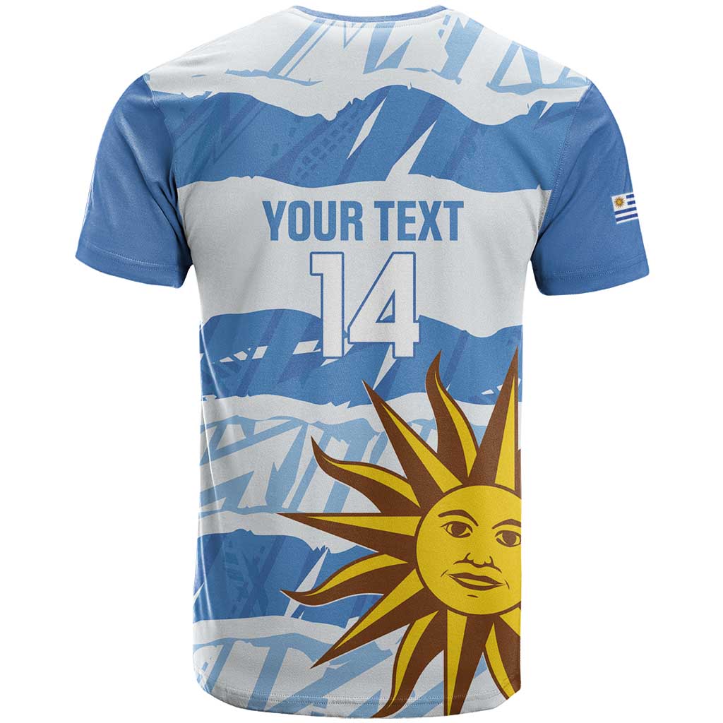 Custom Uruguay Football T Shirt Vamo La Celeste
