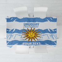 Custom Uruguay Football Tablecloth Vamo La Celeste