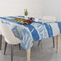 Custom Uruguay Football Tablecloth Vamo La Celeste