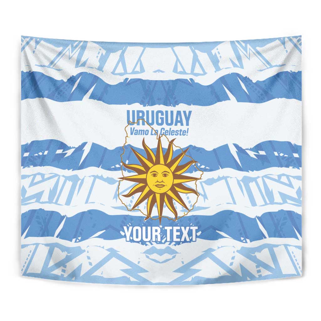 Custom Uruguay Football Tapestry Vamo La Celeste