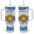 Custom Uruguay Football Tumbler With Handle Vamo La Celeste