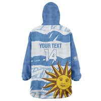 Custom Uruguay Football Wearable Blanket Hoodie Vamo La Celeste
