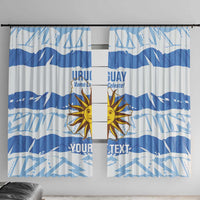 Custom Uruguay Football Window Curtain Vamo La Celeste
