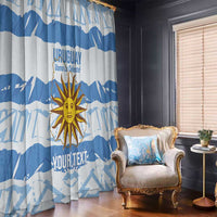 Custom Uruguay Football Window Curtain Vamo La Celeste